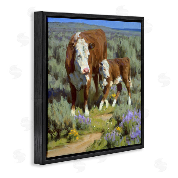 Stupell Industries Jimmy Dyer | Cattle In Lush Countryside Pasture Wall Art