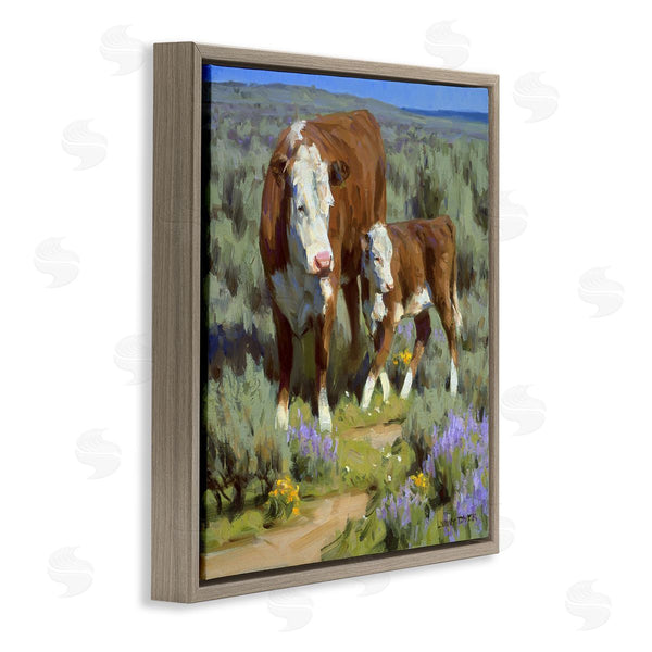 Stupell Industries Jimmy Dyer | Cattle In Lush Countryside Pasture Wall Art