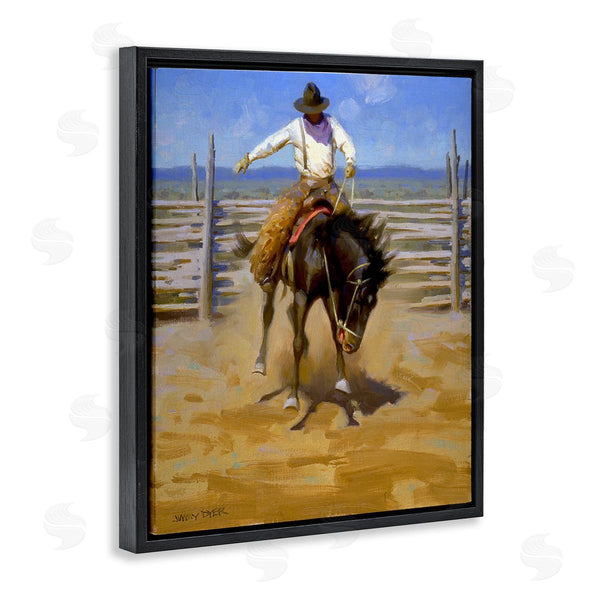 Stupell Industries Jimmy Dyer | Cowboy On Farm Wall Art