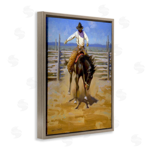 Stupell Industries Jimmy Dyer | Cowboy On Farm Wall Art