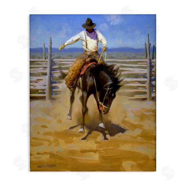 stupell industries Jimmy Dyer | Cowboy on Farm Wall Art