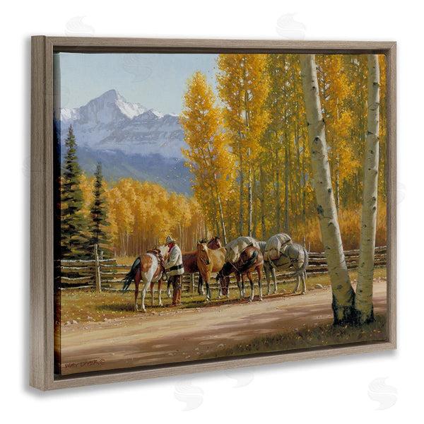 Stupell Industries Jimmy Dyer | Horses With Fall Foliage Wall Art