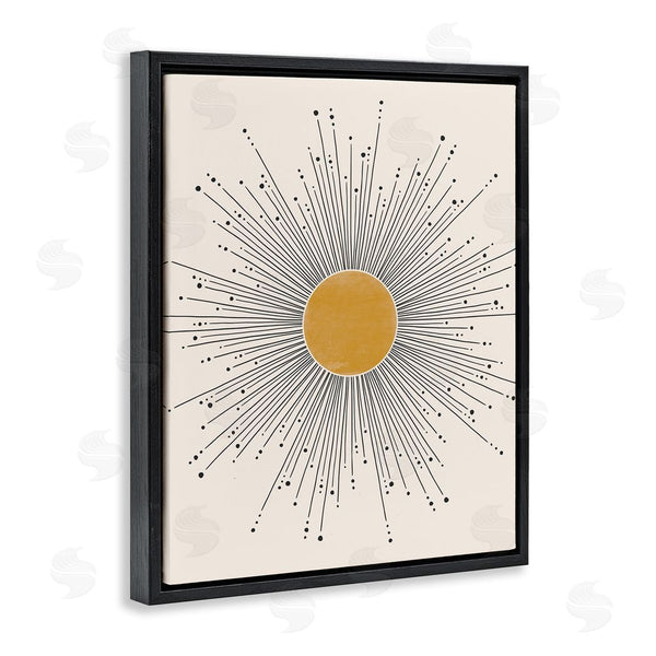 Stupell Industries JJ Design House LLC | Art Deco Summer Sun Geometric Line Bursts Wall Art