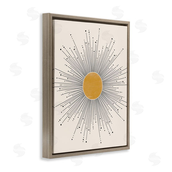 Stupell Industries JJ Design House LLC | Art Deco Summer Sun Geometric Line Bursts Wall Art