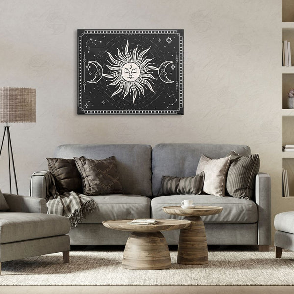 Stupell Industries JJ Design House LLC | Astrology Sun & Moon Pattern Wall Art