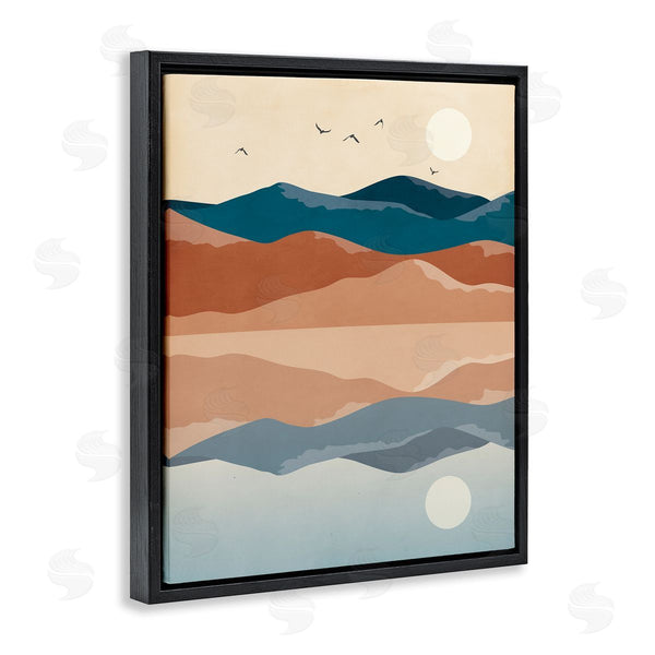 Stupell Industries JJ Design House LLC | Birds Flying Over Mountain Peaks Lake Reflection Wall Art