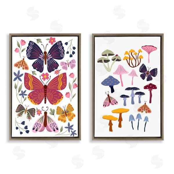 Stupell Industries JJ Design House LLC | Butterflies & Delicate Mushrooms