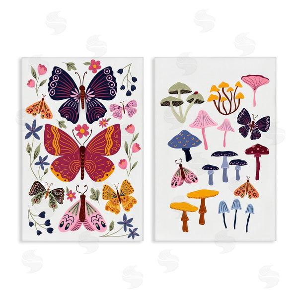 stupell industries JJ Design House LLC | Butterflies & Delicate Mushrooms