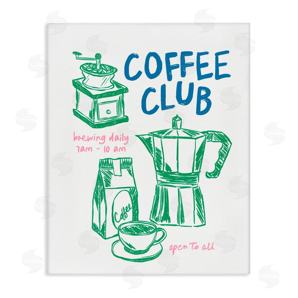 stupell industries JJ Design House LLC | Coffee Club Green & Blue