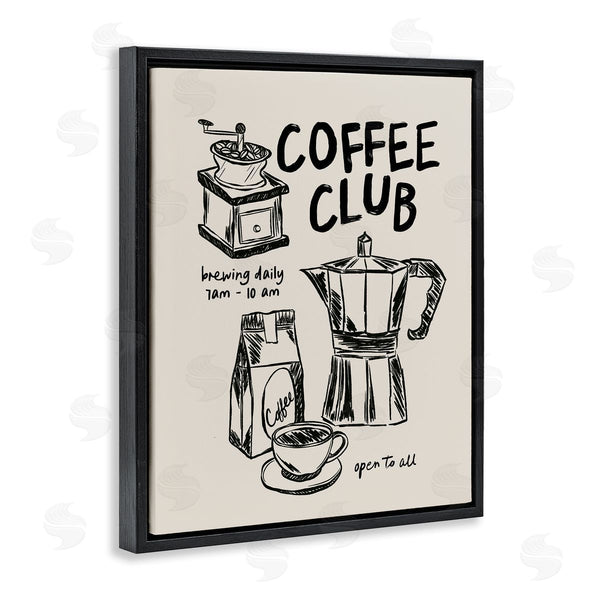 Stupell Industries JJ Design House LLC | Coffee Club Open To All