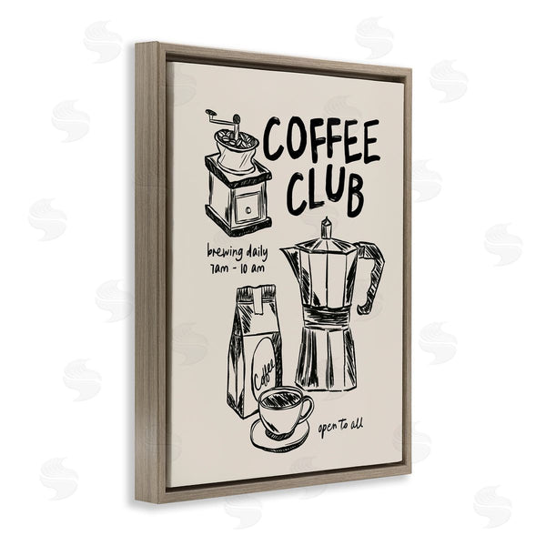 Stupell Industries JJ Design House LLC | Coffee Club Open To All
