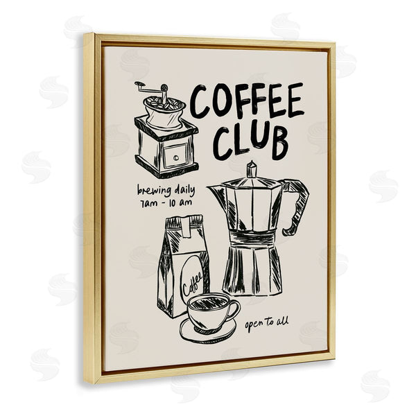 Stupell Industries JJ Design House LLC | Coffee Club Open To All