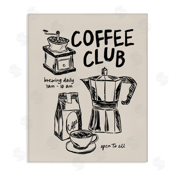 stupell industries JJ Design House LLC | Coffee Club Open To All
