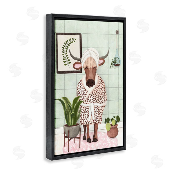 Stupell Industries JJ Design House LLC. | Cow In Bathrobe
