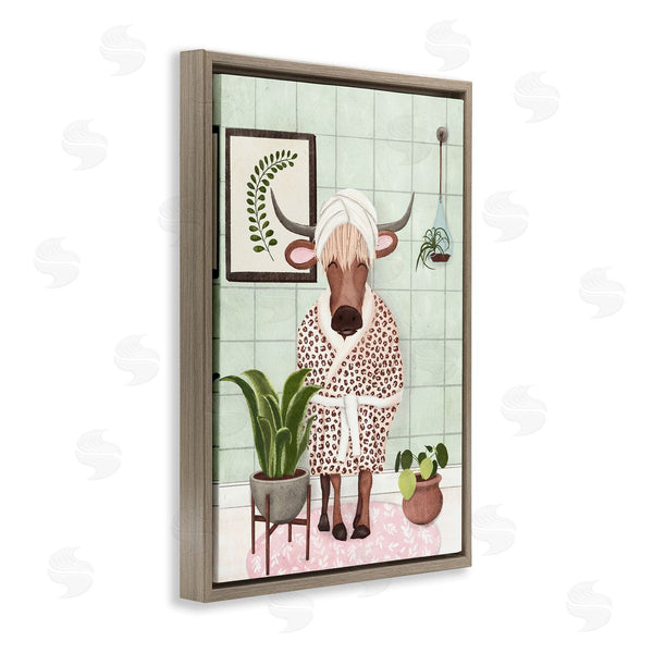Stupell Industries JJ Design House LLC. | Cow In Bathrobe