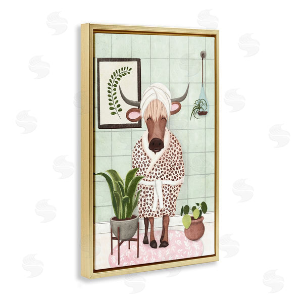Stupell Industries JJ Design House LLC. | Cow In Bathrobe