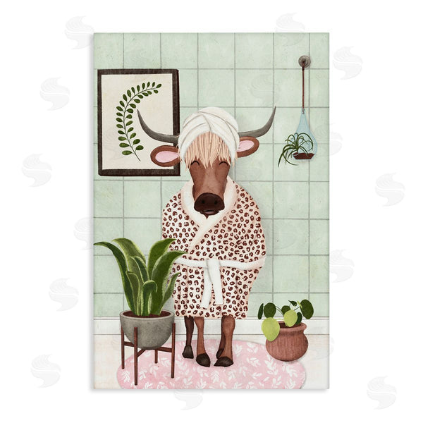 stupell industries JJ Design House LLC. | Cow in Bathrobe