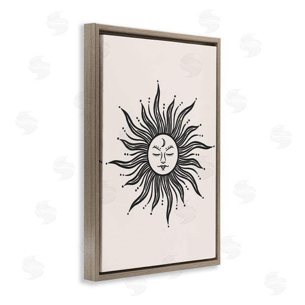 Stupell Industries JJ Design House LLC | Cream & Black Sun Wall Art