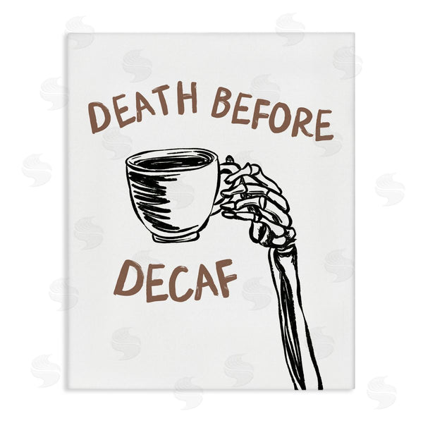 stupell industries JJ Design House LLC | Death Before Decaf Skeleton
