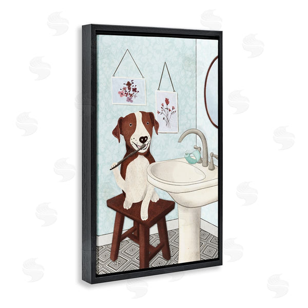 Stupell Industries JJ Design House LLC. | Dog Brushing Teeth