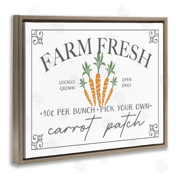 Stupell Industries JJ Design House LLC | Farm Fresh Carrot Patch Seasonal Springtime Vegetables Wall Art