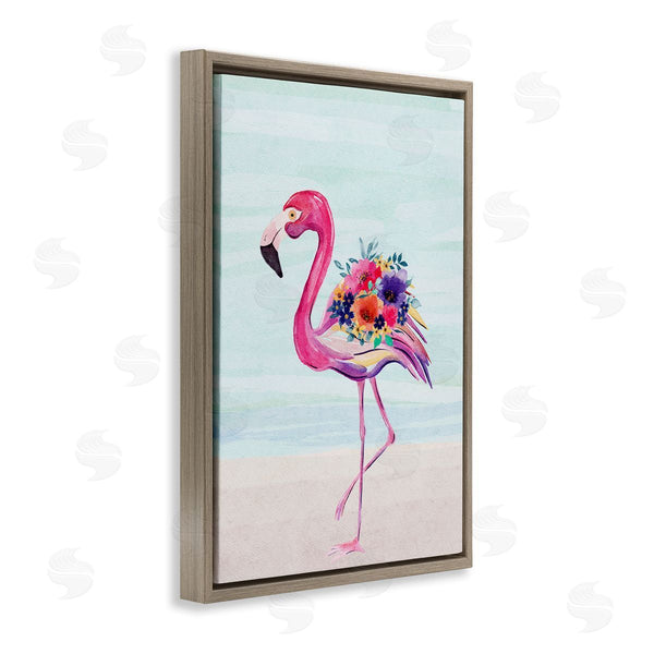 Stupell Industries JJ Design House LLC | Floral Flamingo Beach Wall Art