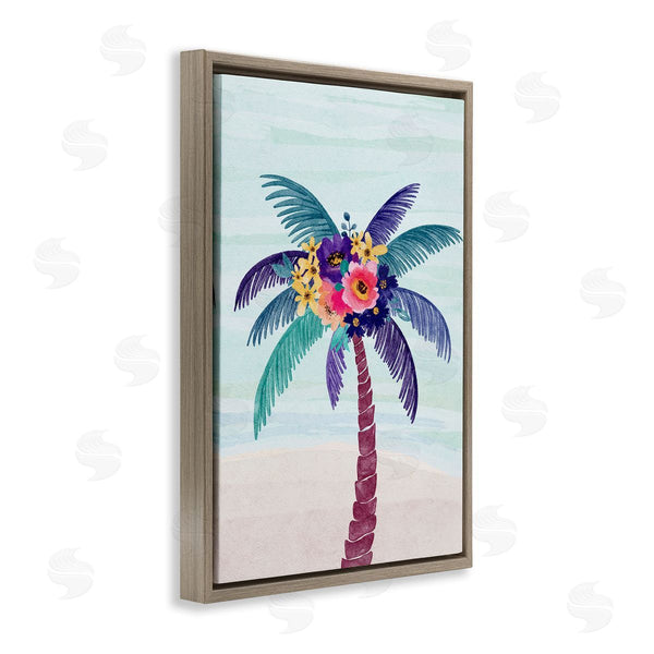 Stupell Industries JJ Design House LLC | Floral Palm Tree Beach Wall Art