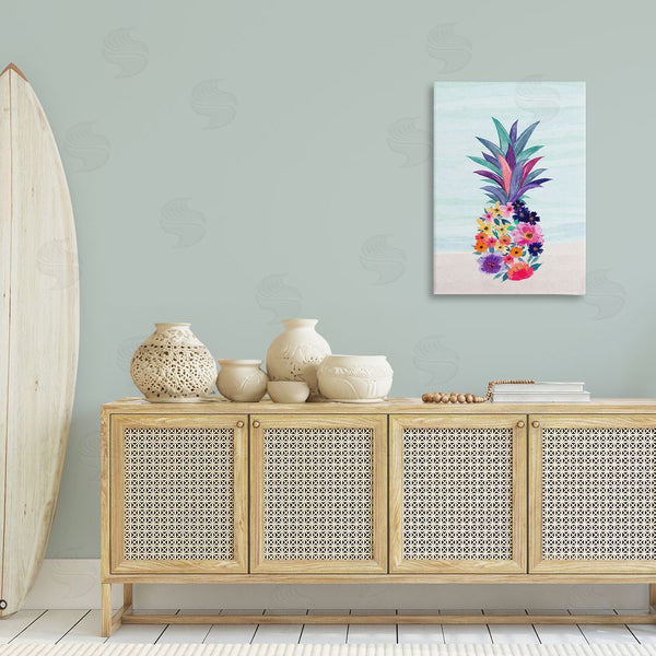 Stupell Industries JJ Design House LLC | Floral Pineapple Beach Wall Art
