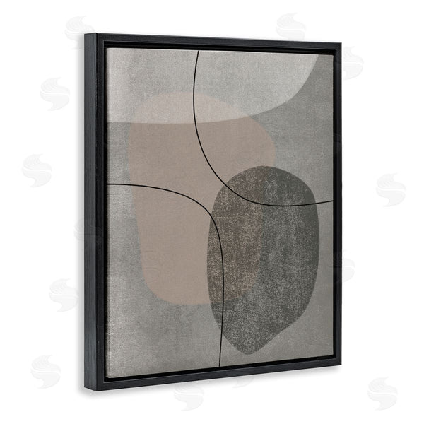 Stupell Industries JJ Design House LLC | Grey Pebble Like Shapes With Abstract Pattern Wall Art