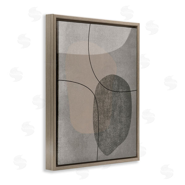 Stupell Industries JJ Design House LLC | Grey Pebble Like Shapes With Abstract Pattern Wall Art
