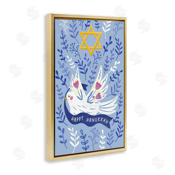 Stupell Industries JJ Design House LLC | Happy Hanukkah Dove & Florals
