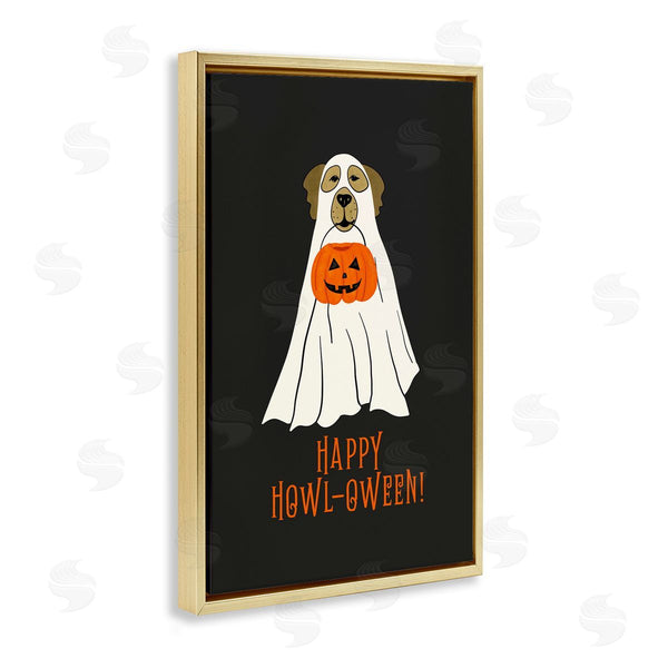 Stupell Industries JJ Design House LLC | Happy Howl-oween Ghost Dog