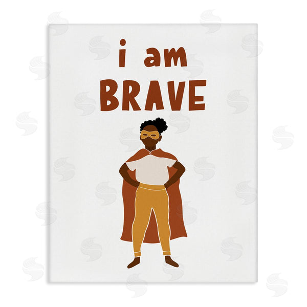 stupell industries JJ Design House LLC | I Am Brave Courageous Phrase Motivational Super Hero Wall Art