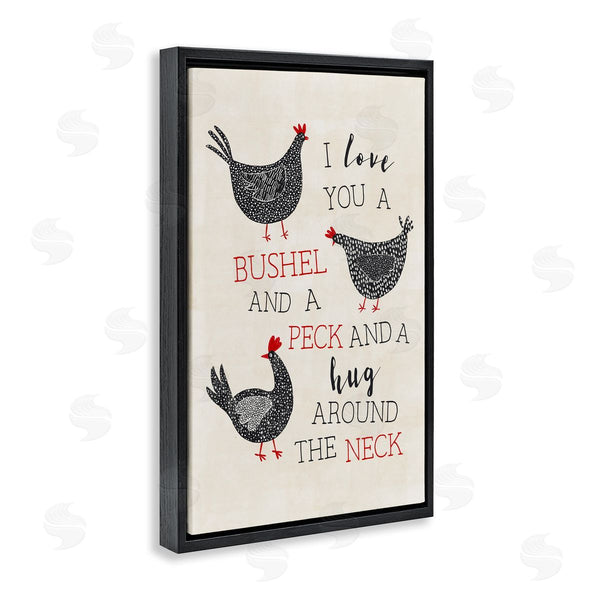Stupell Industries JJ Design House LLC | Love You A Bushel With Chickens