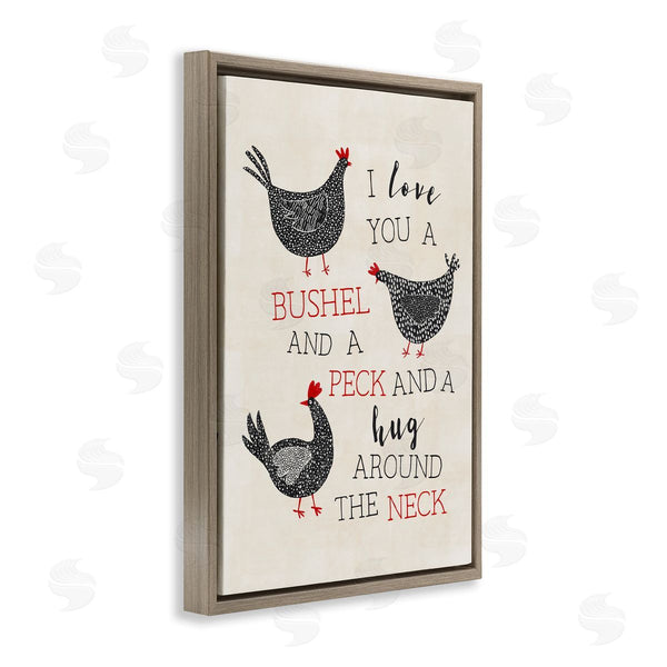 Stupell Industries JJ Design House LLC | Love You A Bushel With Chickens