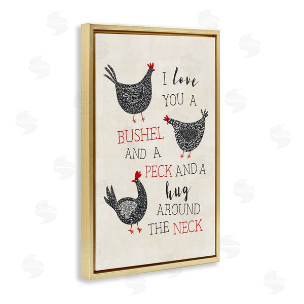 Stupell Industries JJ Design House LLC | Love You A Bushel With Chickens