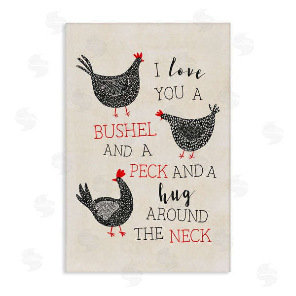 stupell industries JJ Design House LLC | Love You A Bushel with Chickens