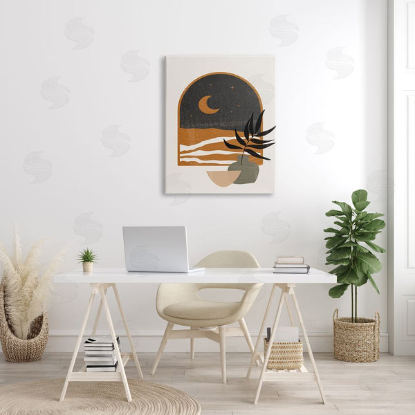 Stupell Industries JJ Design House LLC | Lovely Night Sky Desert Moon Scene Through Window Wall Art