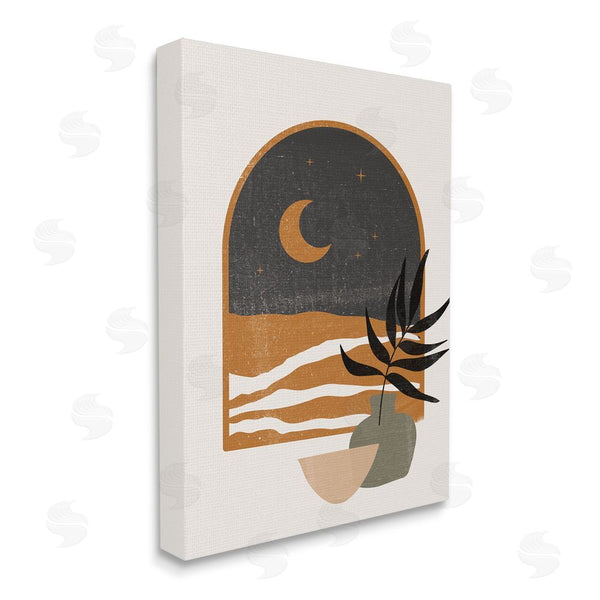 Stupell Industries JJ Design House LLC | Lovely Night Sky Desert Moon Scene Through Window Wall Art