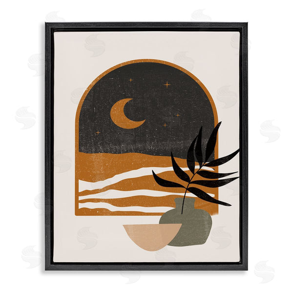 stupell industries JJ Design House LLC | Lovely Night Sky Desert Moon Scene Through Window Wall Art