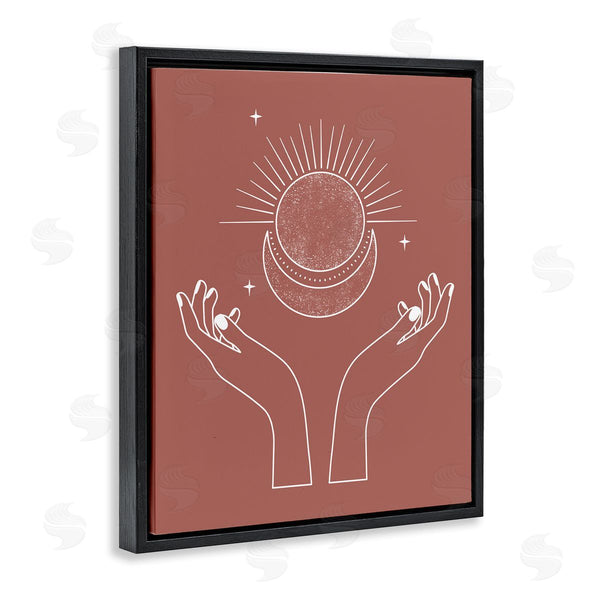 Stupell Industries JJ Design House LLC | Lunar Solar Hands Reaching Stars Astral Design Wall Art