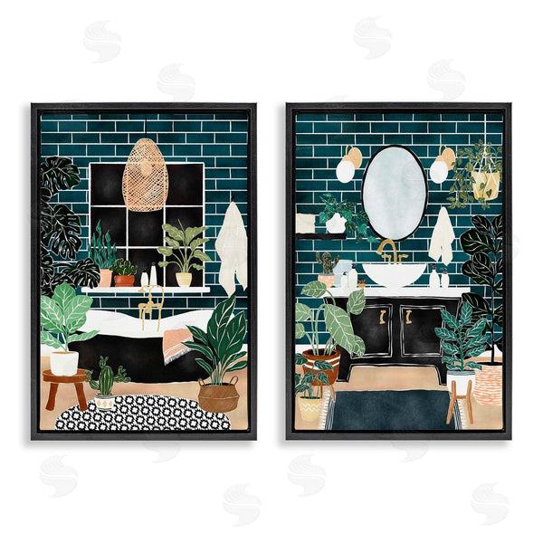 Stupell Industries JJ Design House LLC | Modern Bathroom With House Plants