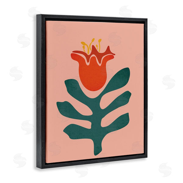Stupell Industries JJ Design House LLC | Modern Tulip Flower Bud Abstract Cutout Shapes Wall Art