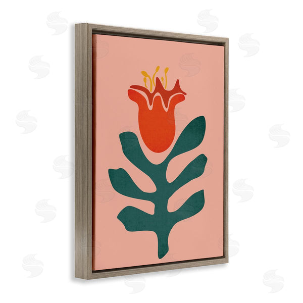 Stupell Industries JJ Design House LLC | Modern Tulip Flower Bud Abstract Cutout Shapes Wall Art