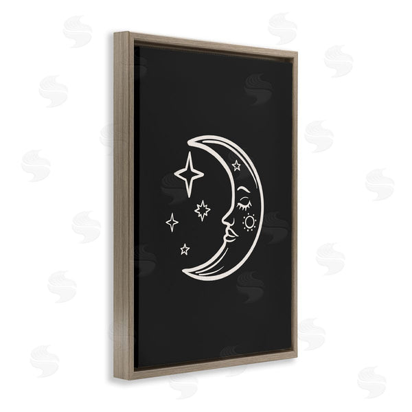 Stupell Industries JJ Design House LLC | Moon & Stars On Black Wall Art