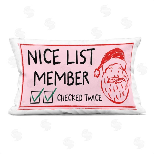 stupell industries JJ Design House LLC | Nice List Santa Ticket Printed Throw Pillow