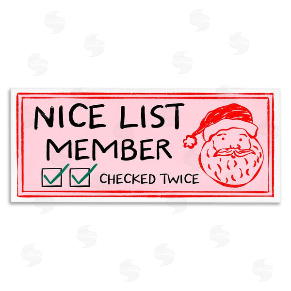 stupell industries JJ Design House LLC | Nice List Santa Ticket