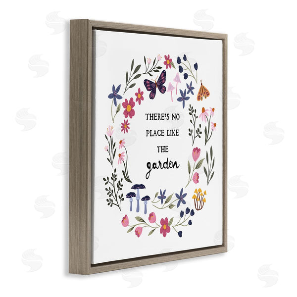 Stupell Industries JJ Design House LLC | No Place Like Garden Wreath Wall Art