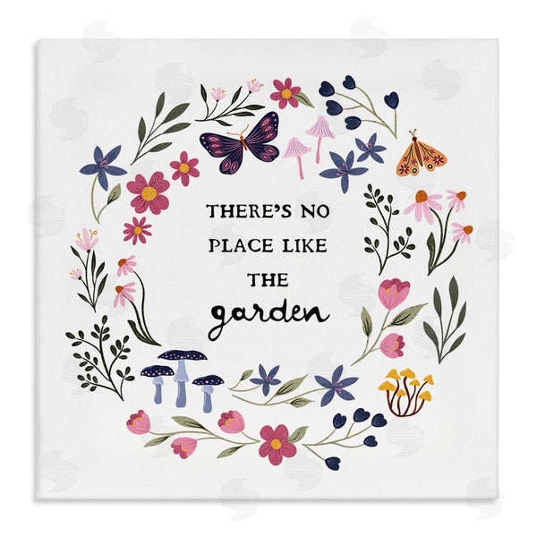 stupell industries JJ Design House LLC | No Place Like Garden Wreath Wall Art