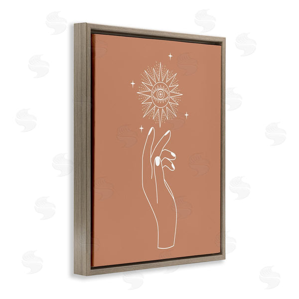 Stupell Industries JJ Design House LLC | Ochre Hand Reaching Solar Stars Astral Design Wall Art